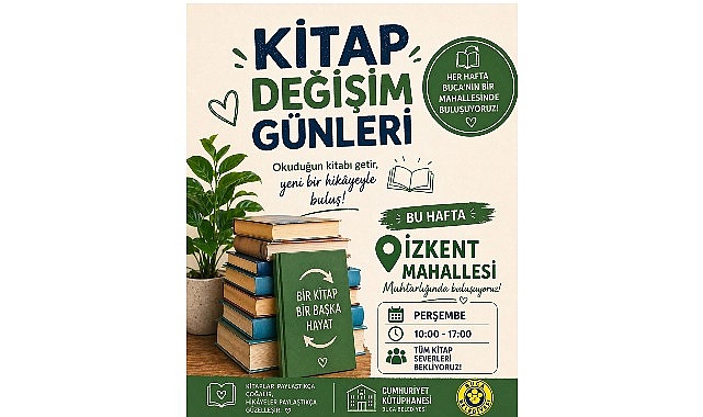Buca’da  “Kitap Değişim Günleri” başlıyor