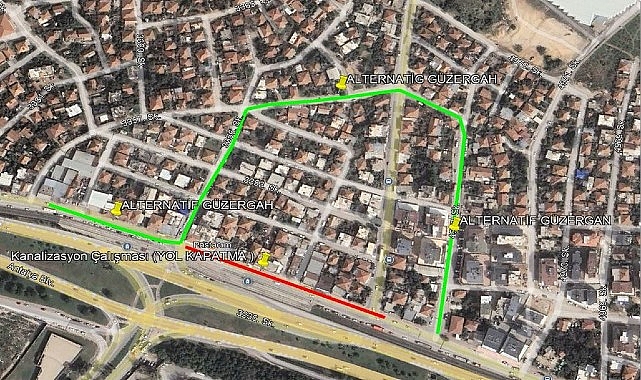 Antalya Bulvarı yan yolunun bir kısmı trafiğe kapatılacak