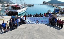 Balıkçı Barınağı’nda deniz dip temizliği